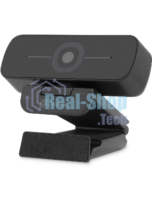 Веб-камера OKLICK OK-C001FH 1920x1080, 30 кадр/с, USB Type-A, микрофон (шумоподавление), универсальное крепление