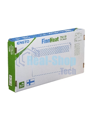 Конвектор электрический Ensto FinnHeat EPHBM07PR белый, 750 Вт, 12 м2, термостат