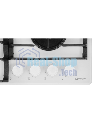 Газовая варочная панель Vitek VGH 6420 WG стекло белое