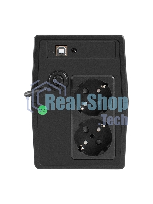 Источник бесперебойного питания ExeGate Smart LB-850.LCD.AVR.2SH.USB (850VA/510W, LCD, AVR, 2*Schuko, USB, батарея 12V 9Ah, черный)