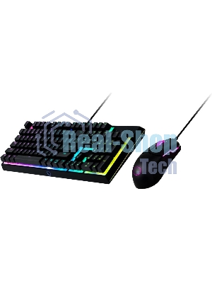 Комплект клавиатура+мышь Cooler Master MS110 проводной, USB, 3200 DPI, чёрный