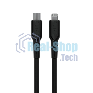 Кабель MORE CHOICE (4620202553249) K63ia 2м USB 3.0A PD 27W для Lightning ng 8-pin Type-C - 2м, черный