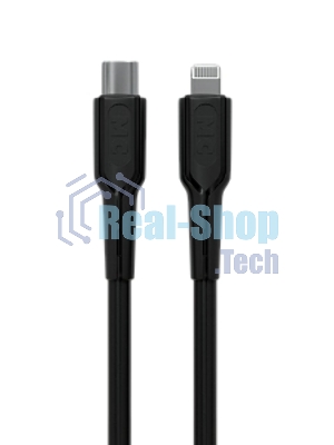 Кабель MORE CHOICE (4620202553249) K63ia 2м USB 3.0A PD 27W для Lightning ng 8-pin Type-C - 2м, черный