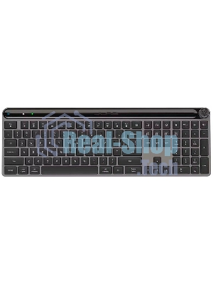 Клавиатура JLab Epic Keyboard гибридная, USB Type-A, Bluetooth, радиоканал, серый