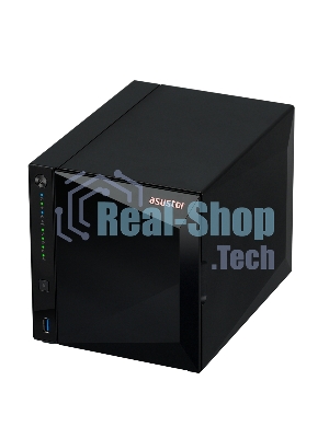 Сетевое хранилище ASUSTOR AS3304T 4-Bay NAS/MPl/Cel 1.4GHz Quad Core/2GbDDR4/noHDD,LFF(HDD,SSD),/1x1GbE(LAN)/3xUSB3.2; 90IX01L0-BW3S00