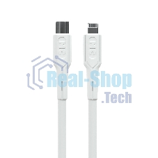 Кабель MORE CHOICE (4620202553256) K63ia 2м USB 3.0A PD 27W для Lightning ng 8-pin Type-C - 2м, белый