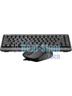 Комплект клавиатура + мышь A4Tech Fstyler F1110 клав:черный/серый мышь:черный/серый USB Multimedia (F1110 GREY)