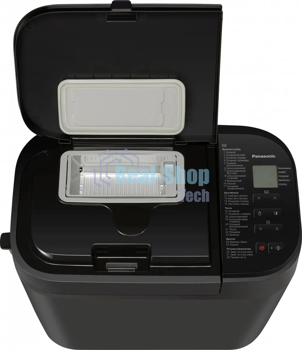Хлебопечка Panasonic SD-R2530KTS черный, 550 Вт, 1.1 кг, 28 программ