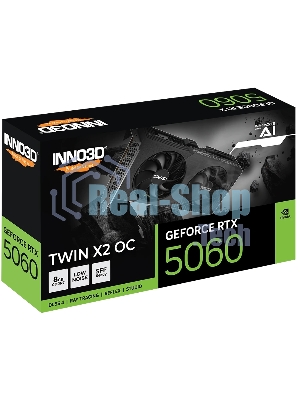 Видеокарта INNO3D RTX 5060 Twin X2 OC RTX5060, HDMI, DP*3, 8G,D7