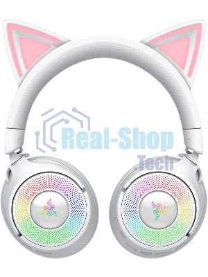 Гарнитура Razer Kraken Kitty V3 Pro белый, беспроводная, bluetooth, до 70 ч, подсветка