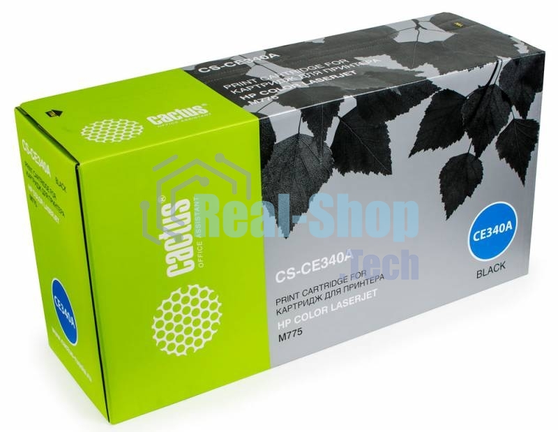 Картридж лазерный Cactus CS-CE340A черный (13500 стр.) для HP Color LaserJet M775