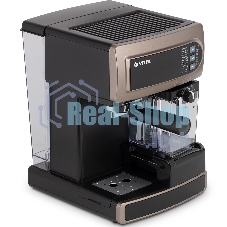 Кофеварка рожковая Vitek VT-1517 (BN) коричневый, исп. кофе - молотый, 1.65 л, 1238 Вт, 15 Бар