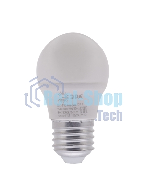 Лампа светодиодная Эра Б0049645 RED LINE LED P45-8W-840-E27 R 8 Вт шар нейтральный белый свет