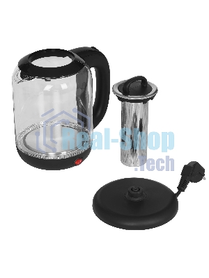 Чайник электрический BQ KT1701G черный, 2200 Вт, 1.7 л