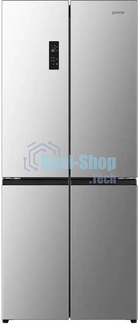 Холодильник Gorenje NRM819E61X серый трехкамерный 311/149л морозилка сбоку, No Frost, Side by Side