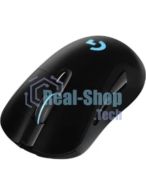 Мышь игровая Logitech G703 Lightspeed черная, сенсор 100-25600dpi (Hero25K), беспроводная 2.4GHz + USB 1,8м, 5 программируемых кнопок + колесо прокрутки, RGB-подсветка, под правую руку