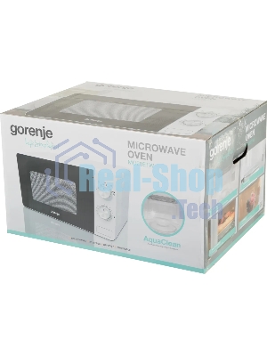 Микроволновая печь Gorenje MO20E1W белый, 20 л, 800 Вт, переключатели - поворотный механизм