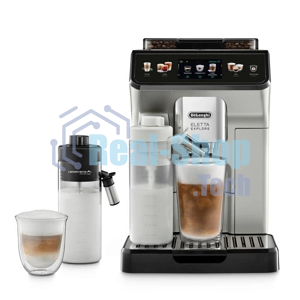 Кофемашина DeLonghi ECAM450.55.S серебристый/черный, исп. кофе - зерновой/молотый, 1.8 л, 1450 Вт, 19 бар