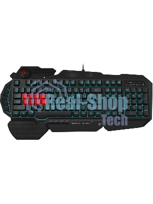 Клавиатура A4Tech Bloody B318 черный USB Multimedia Gamer LED (подставка для запястий)