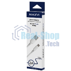 Кабель Maxvi MC-A01 plus white USB-A - microUSB, 2A ток макс. нагрузки 2А, макс. напряжение 5V; стандарт USB 2.0; длина 1.2м, материал PVC, белый