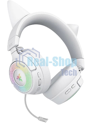 Гарнитура Razer Kraken Kitty V3 Pro белый, беспроводная, bluetooth, до 70 ч, подсветка