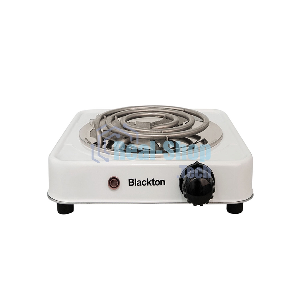 Плита настольная электрическая Blackton Bt HP100S белый, 1 кВт, ТЭН, конфорки - 1, металл, поворотные переключатели