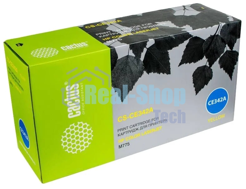 Картридж лазерный Cactus CS-CE342A желтый (16000 стр.) для HP Color LaserJet M775