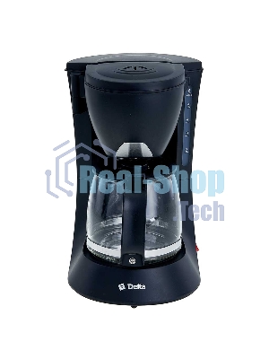 Кофеварка капельная Delta DL-8153 черный, исп. кофе - молотый, 0,6 л, 600 Вт