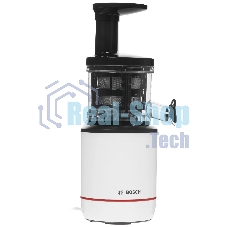 Соковыжималка Bosch MESM500W черный, шнековая вертикальная, 150 Вт, 1000 мл, электронное, реверс