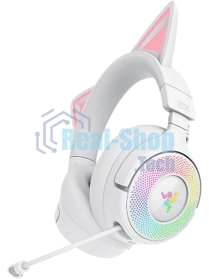 Гарнитура Razer Kraken Kitty V3 Pro белый, беспроводная, bluetooth, до 70 ч, подсветка