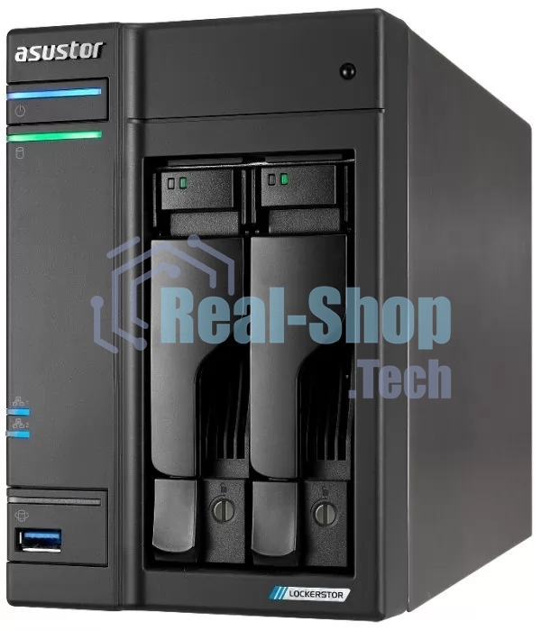 Сетевой накопитель ASUSTOR AS6702T/2BAY/EU/4GD4 (90IX01N1-BW3S20)