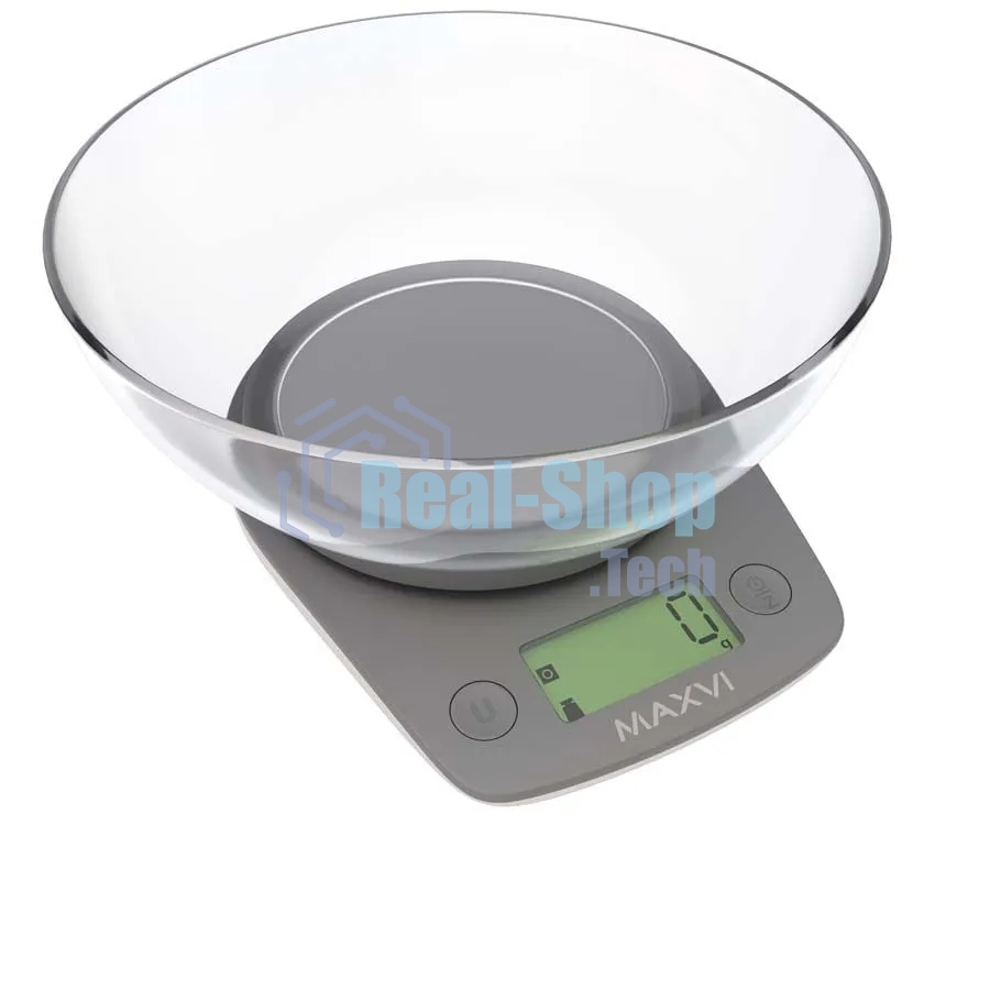 Весы кухонные Maxvi KS102P grey