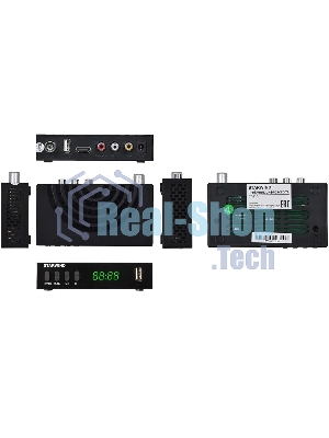 Приставка для цифрового ТВ Starwind CT-220 черный, DVB-T2, DVB-T, DVB-C, HDMI, USB 2.0 х2