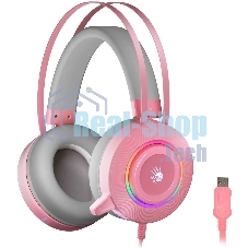 Гарнитура Bloody G521 розовый, проводная
