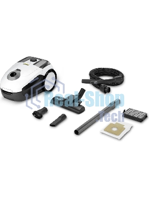 Пылесос Karcher VC 2 белый/черный, 400/700 Вт, уборка сухая, пылесборник мешок 2.8 л