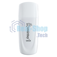 Флешка USB Smartbuy Scout White (SB128GB2SCW), 128GB, USB 2.0, R/W 20/10, белый