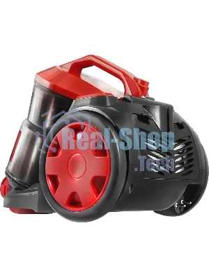 Пылесос Centek CT-2536 черный/красный, 420/2400 Вт, уборка сухая, пылесборник контейнер 2 л