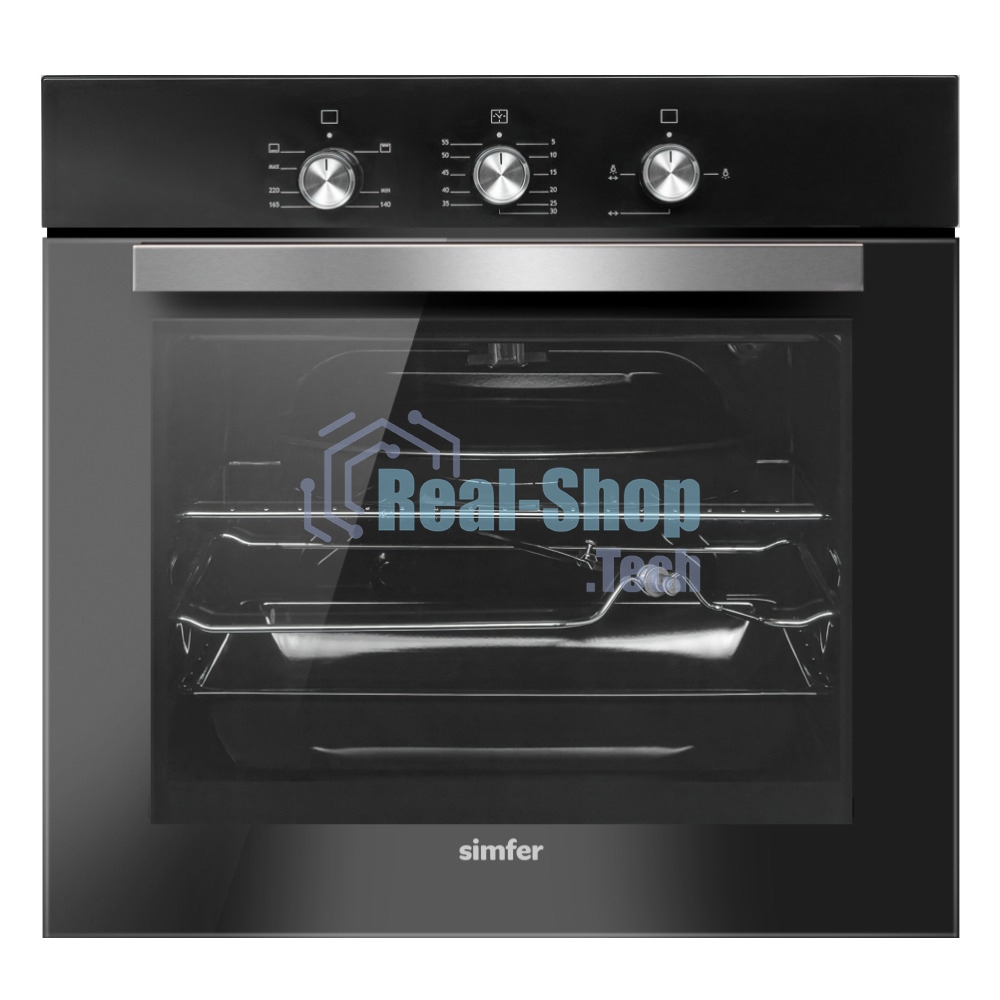 Газовый духовой шкаф Simfer B6Gb12016 черный