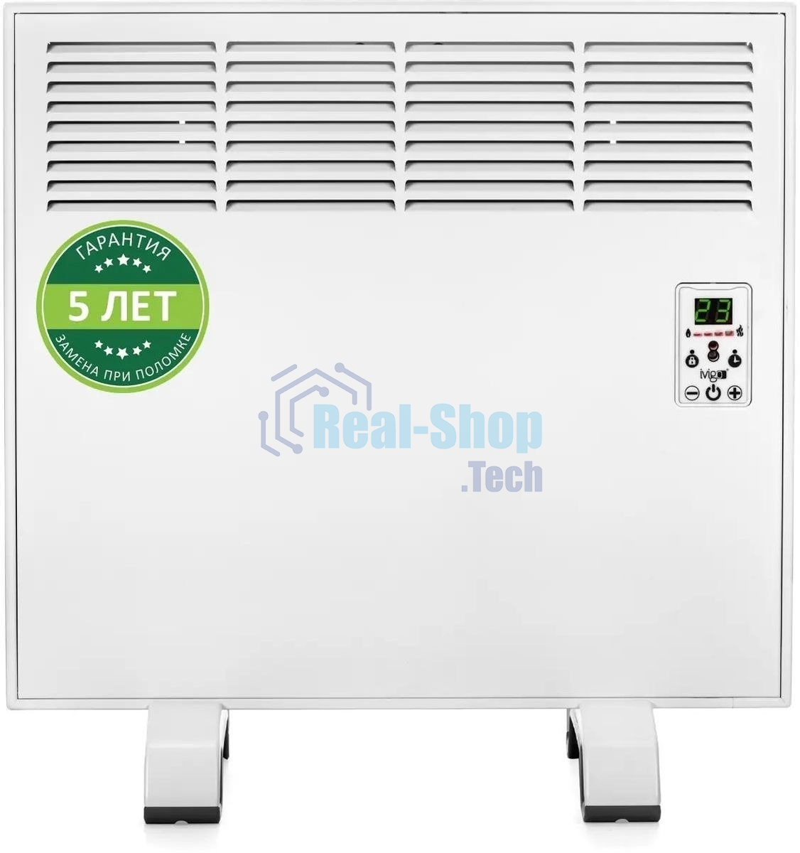 Конвектор электрический ivigo ЕPK E EPK4550E05, 500Вт, с терморегулятором, белый