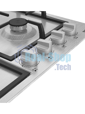 Газовая варочная панель Hotpoint HGMT 642 W IX, независимая, серебристый