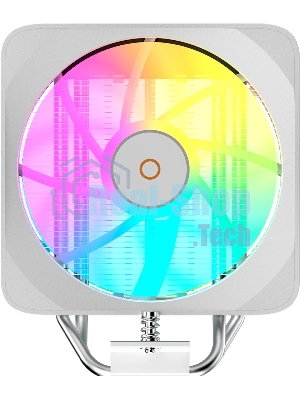 Кулер для процессора Ocypus Delta A40 EX WH Digital, 120мм ARGB FAN, Top Display Panel, 4 HEAT PIPES, 4-PIN PWM, 500-1800 RPM, 29DBA, HYDRO BEARING, LGA115X/1200/1700/18XX, AM4/AM5
