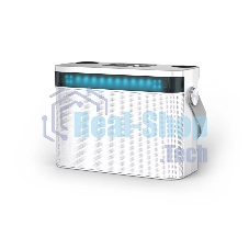 Переносная караоке система TRS2403 iconBIT K902W Колонка 10Вт, 2 микрофона Bluetooth, световые эффекты, аккумулятор в колонке 3000mAh и микрофонах, 22.3*9.6*15.7CM, белый