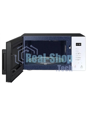 Микроволновая печь Samsung MG23T5018AW/BW белый, 23 л, 800 Вт, переключатели - сенсор