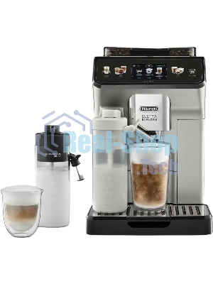 Кофемашина автоматическая DeLonghi Eletta Explore ECAM450.65.S серебристый, исп. кофе - зерновой/молотый, 1.8 л, 1450 Вт, 19 бар