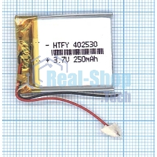 Аккумулятор Li-Pol (батарея) 4x25x30мм 2pin 3.7V/250mAh