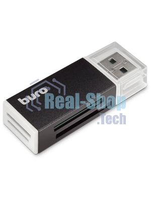 Кард-ридер Buro BU-CR-3104/черный/MMC/MS/MS Duo/MS Pro/RS-MMC/SD/SDHC/TF/mini-SD/USB 2.0/пластик
