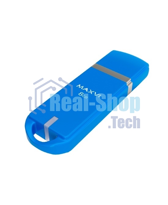 Флешка USB Maxvi P3 8Gb USB 2.0 sky blue, монолит с колпачком, ABS пластик