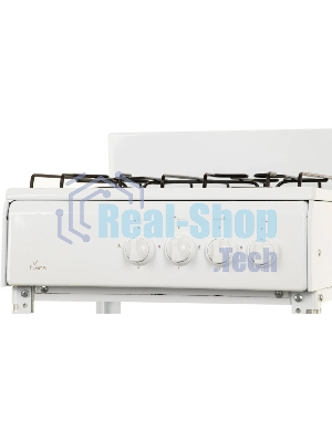 Плита газовая Flama AVG 1407 W белый, конфорок 4 газовых, духовка отсутствует, 50 см x 85 см x 57 см