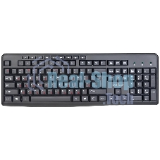 Клавиатура проводная Perfeo PUSH Multimedia, USB, черная