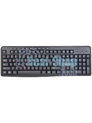 Клавиатура проводная Perfeo PUSH Multimedia, USB, черная